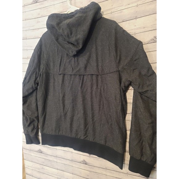 Nike Sportswear Windrunner Mens L Hooded Nylon Jacket 382228-010 Black Full Zip - Picture 14 of 16